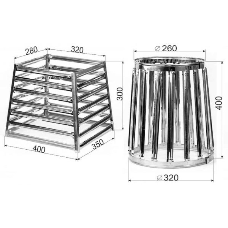Корзина для камней (квадрат) Ферингер