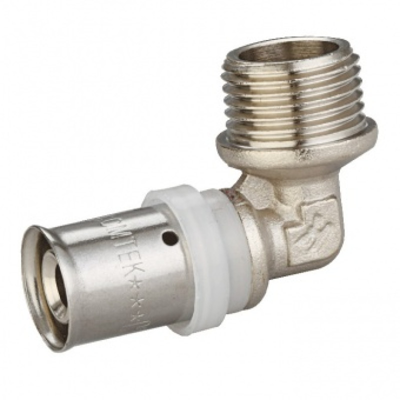 Угольник пресс с наружной резьбой 16х3/4" Comisa