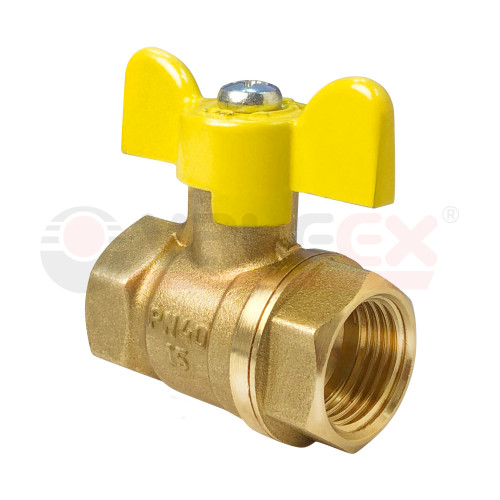 Кран шаровый 1/2" ВР/ВР бабочка, для газа Valfex (24/96)