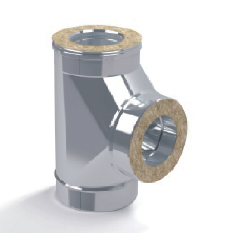 Сэндвич-тройник 90 (н/ж.ст.0,8мм+н/ж.ст) Ф300х400