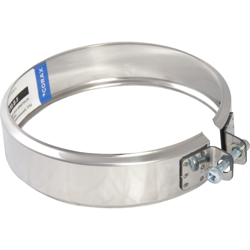 Ферум Хомут обжимной (нерж. сталь 0,5мм) Ф90