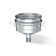 Заглушка с конденсатоотводом (нерж. сталь0,5мм) Ф135 внешняя