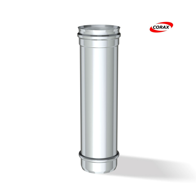 Дымоход (нерж. сталь 0,5мм) L=0,5м  Ф 90