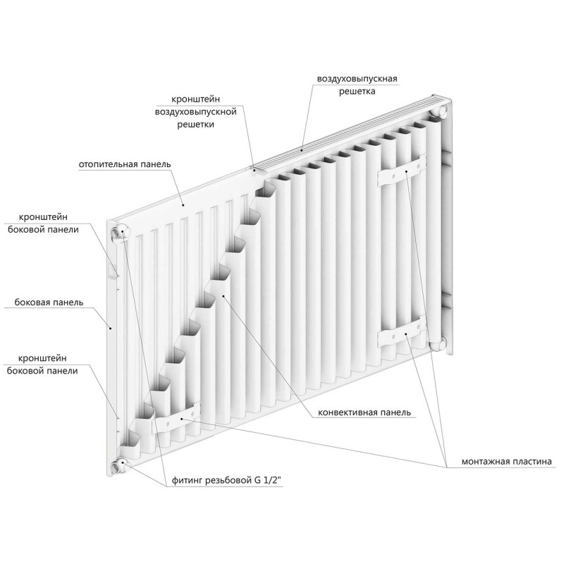 Радиатор стальной панельный LEMAX 11 500*1300-4