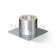 Потолочно-проходной узел термо (нерж.сталь 0,5 мм) Ф 200