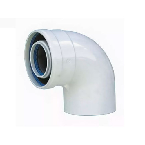 Колено алюминиевое 90 гр. d-80 мм (мама/папа) Krats