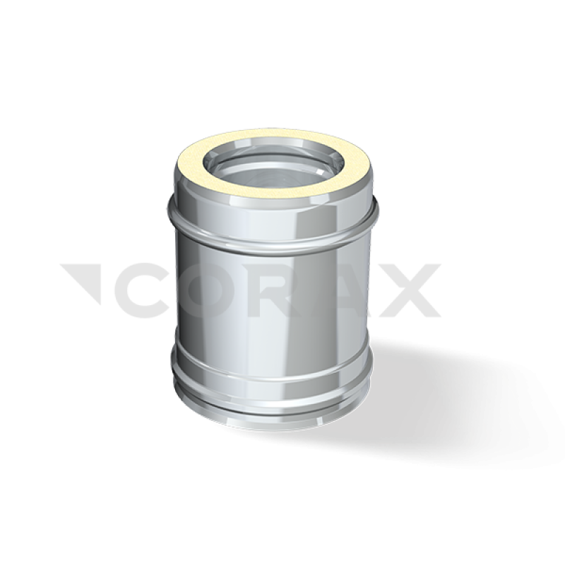 Сэндвич-дымоход (н/ж.ст0,5мм+н/ж.ст) 0,25м Ф250х350