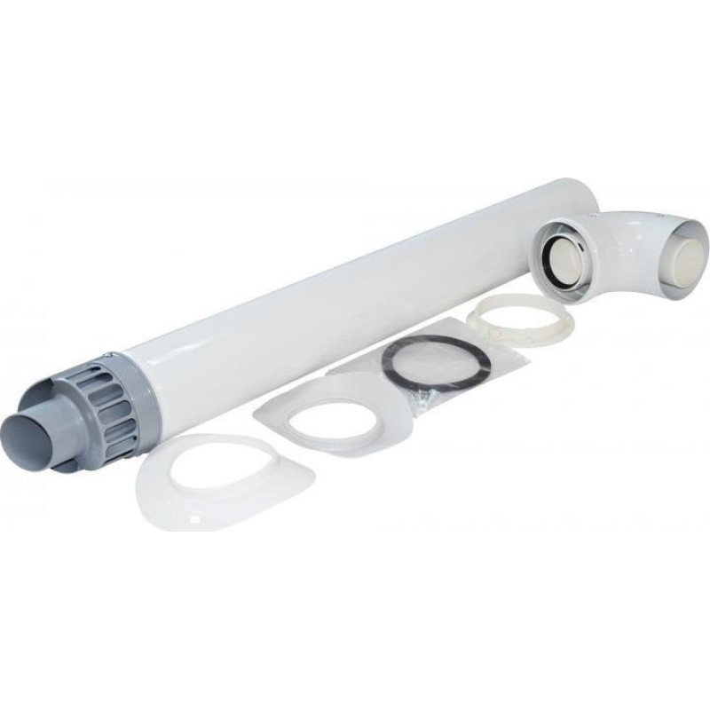 Комплект коакс. 60/100 L-0.75м с коленом универсальный Ал/Ал (ARISTON, ARDERIA, BAXI))