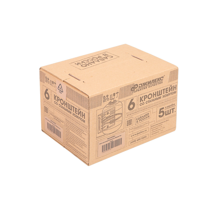 Кронштейн (РР) со стальным хомутом дл крепления расширительных баков отопления 6л ДЖИЛЕКС-1