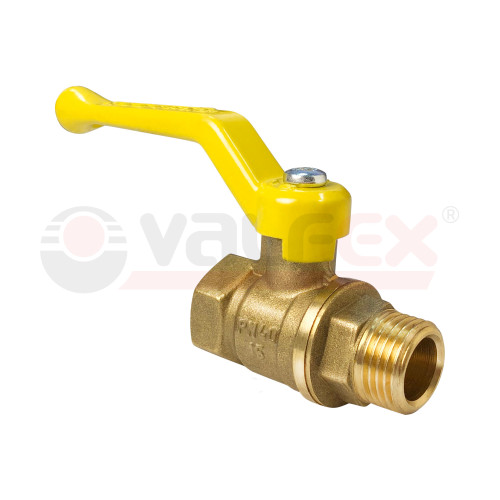 Кран шаровый 3/4" ВР/НР рычаг, для газа Valfex (15/60)
