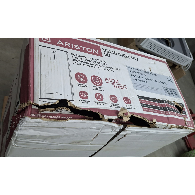 Водонагреватель электрический Ariston ABSЕ VELIS PRO INOX PW 50 ДИСКОНТ 9017642-4