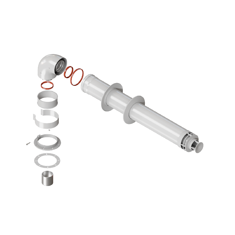 Комплект дымохода СТАНДАРТ Универсал 60/100 - 900мм (кроме IMMERGAS, Navien Deluxe 75/100 стар)