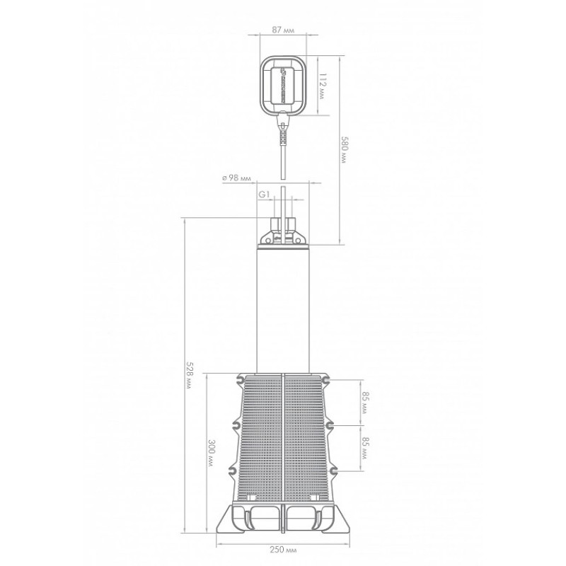 Насос погружной ВОДОМЕТ 55/50 А дф ДЖИЛЕКС-1