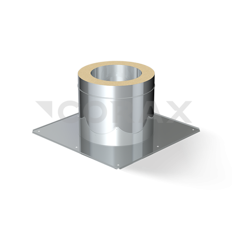 Потолочно-проходной узел термо (нерж.сталь 0,5 мм) Ф 280