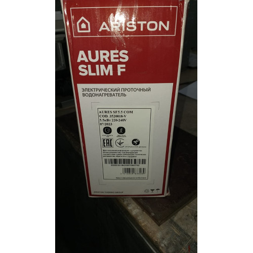 Водонагреватель электрический проточный Ariston AURES SF 5.5 COM ДИСКОНТ 84232070600752