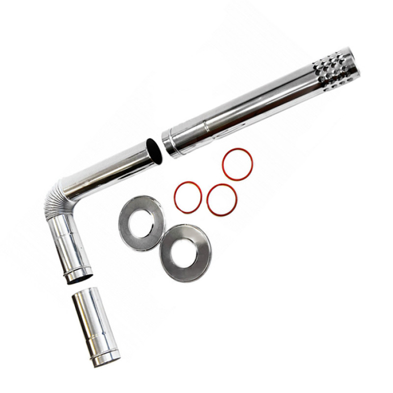 Комплект для системы дымоудаления напольных котлов.Цвет серебрянный NAVIEN