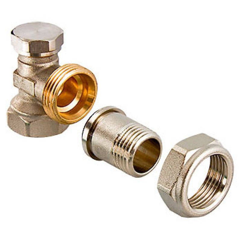 Вентиль запорный настроечный угловой 3/4"НРх3/4"ВР Comisa