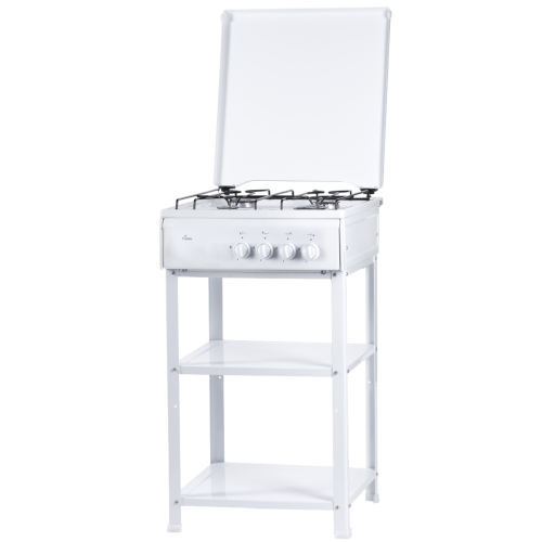 Плита газовая FLAMA AVG 1401-W (4-х конфорочная) напольная 047